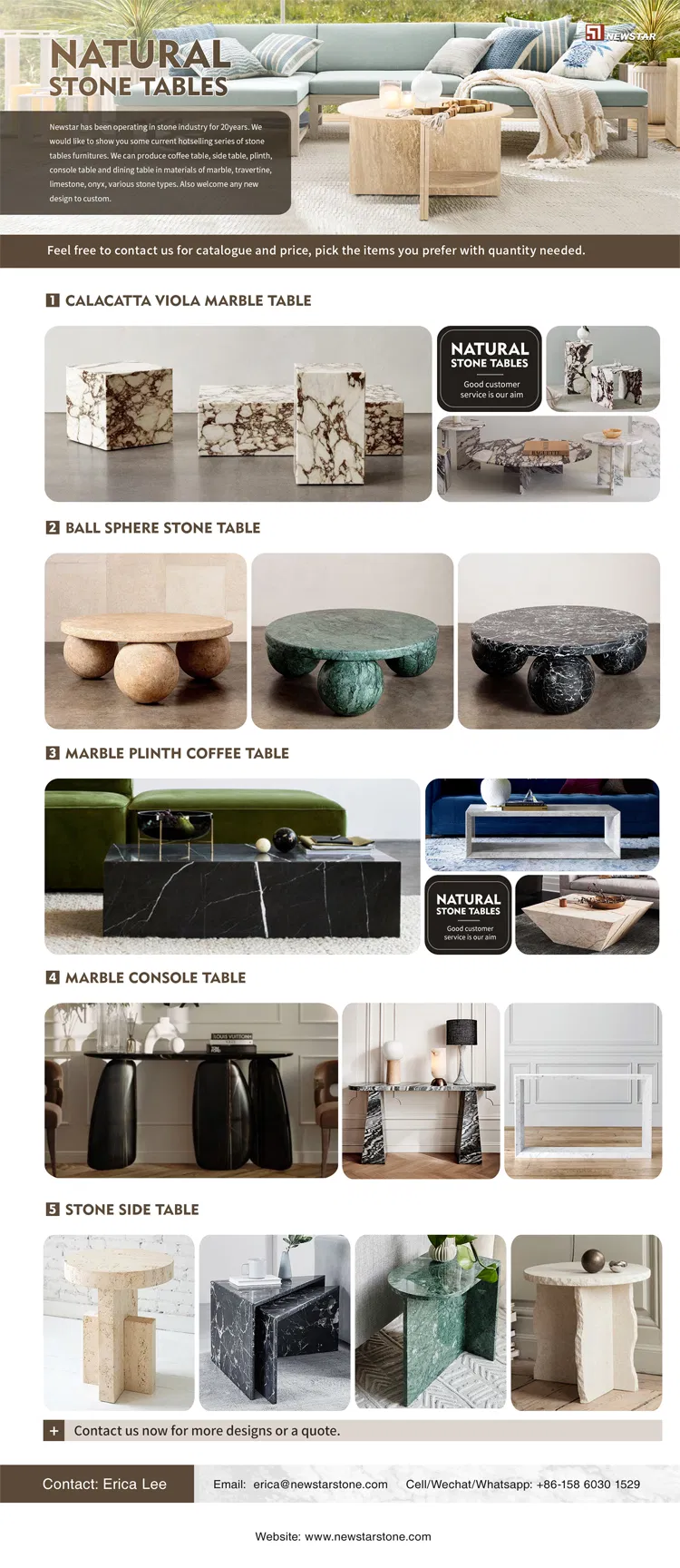 Marble Furniture Collection