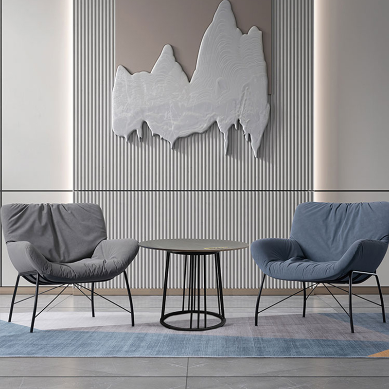 Black Marble Glass Modern Luxury Living Room Dining Table Steel Round Coffee Table