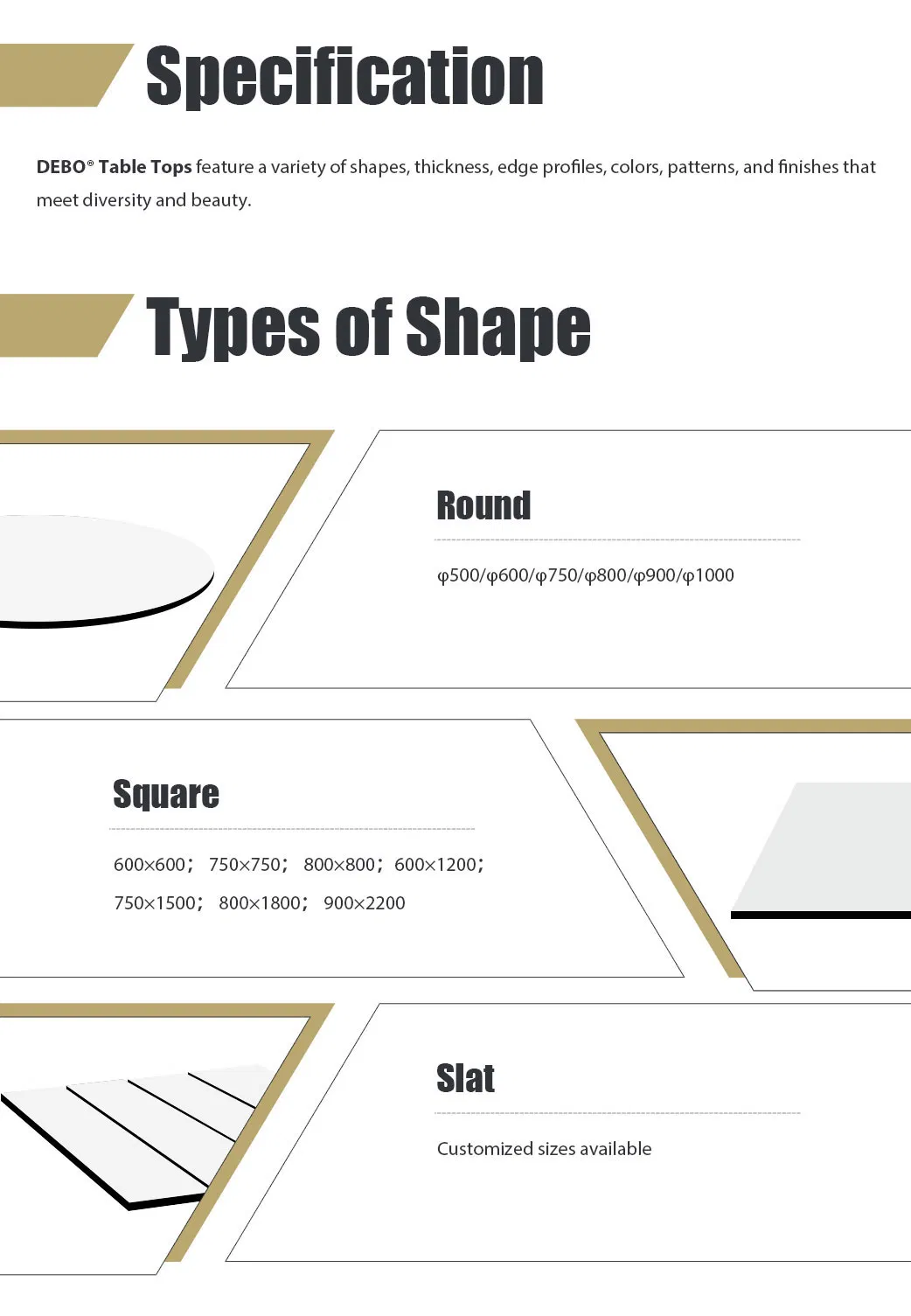 Outdoor Table Surface Finish