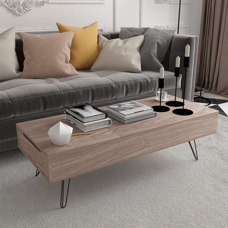 Modern Lift Top Coffee Table with Hidden Compartment 0044