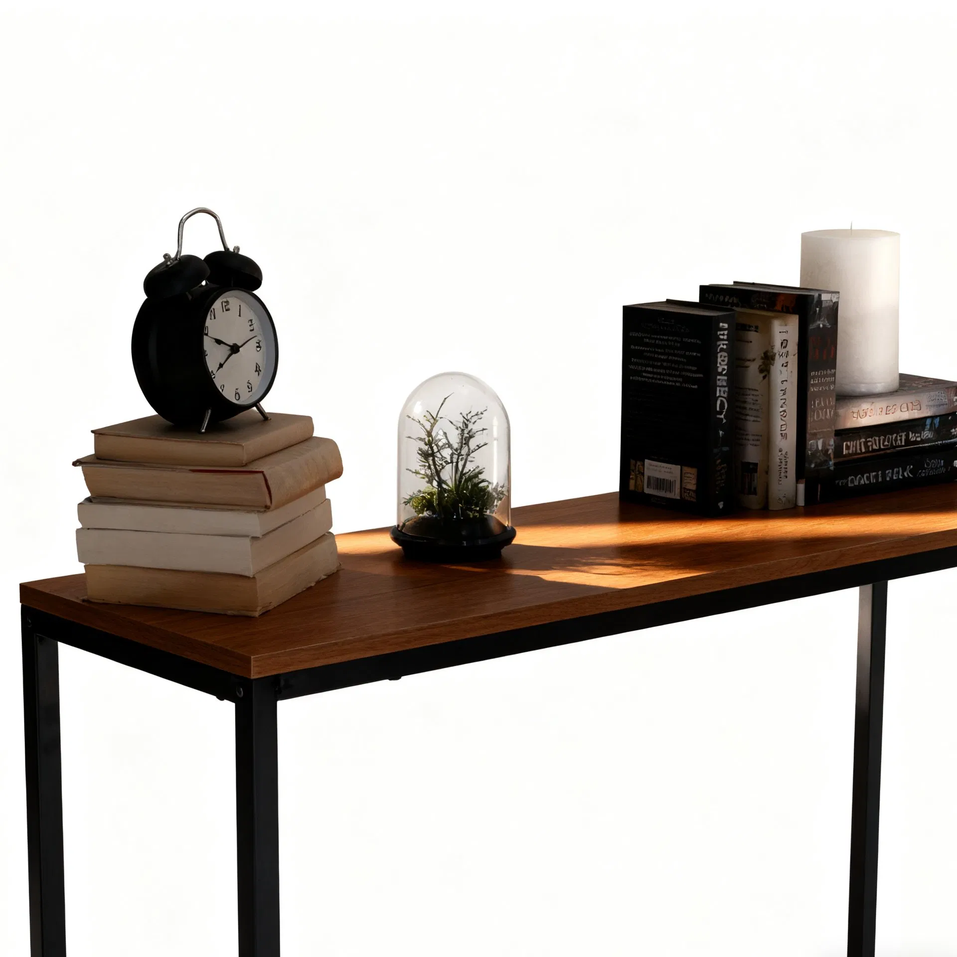 Factory Wholesale Simple Modern Console Table Square Metal Frame Dining Table for Home&Hotel