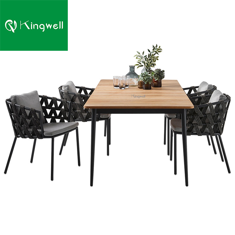 High-End Outdoor Furniture Restaurant Dining Table Sets for Hotel