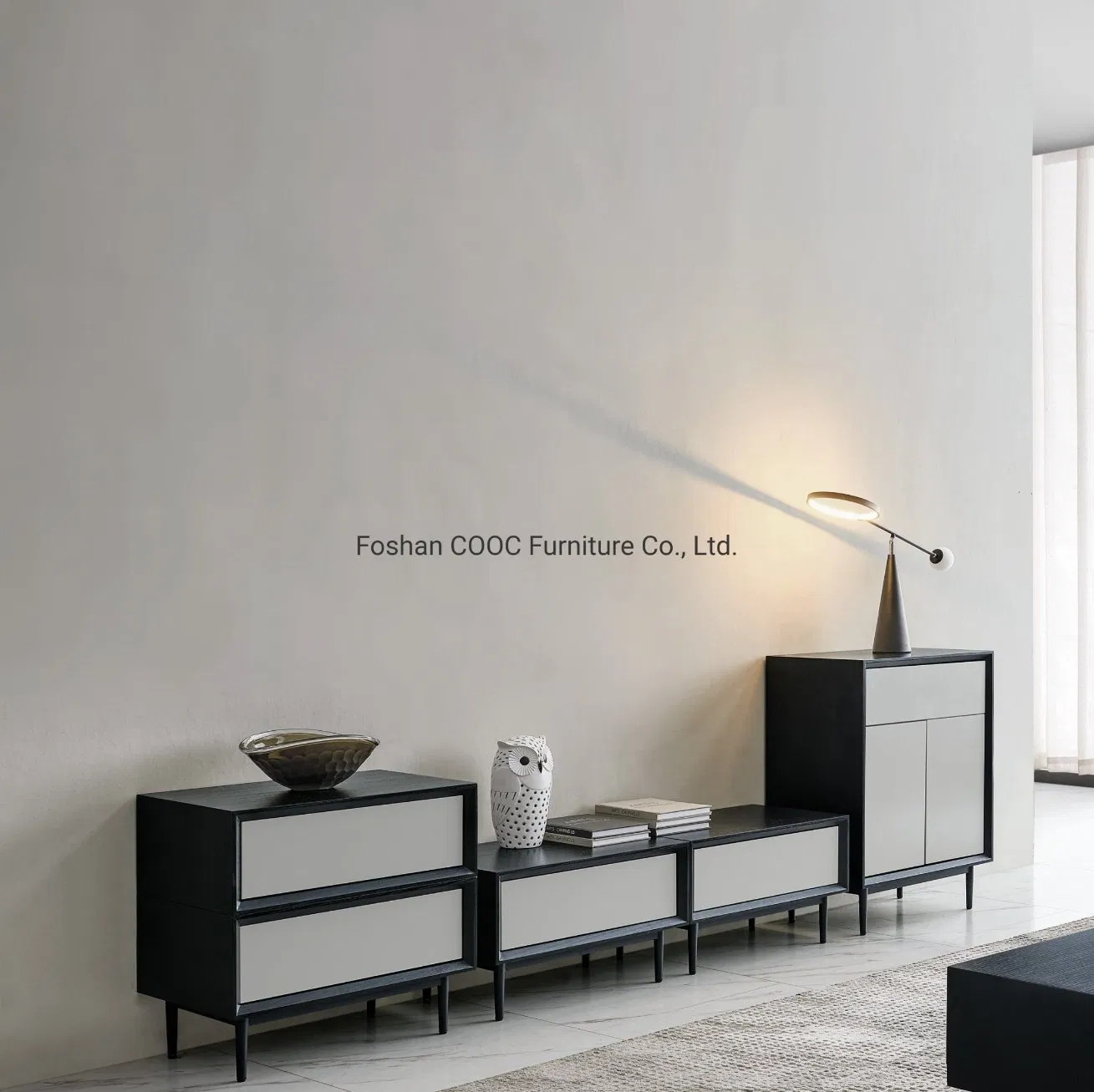 Modern Living Room Wood TV Cabinets Design High End Contemporary Style Coffee Table and TV Stand Cabinet Set