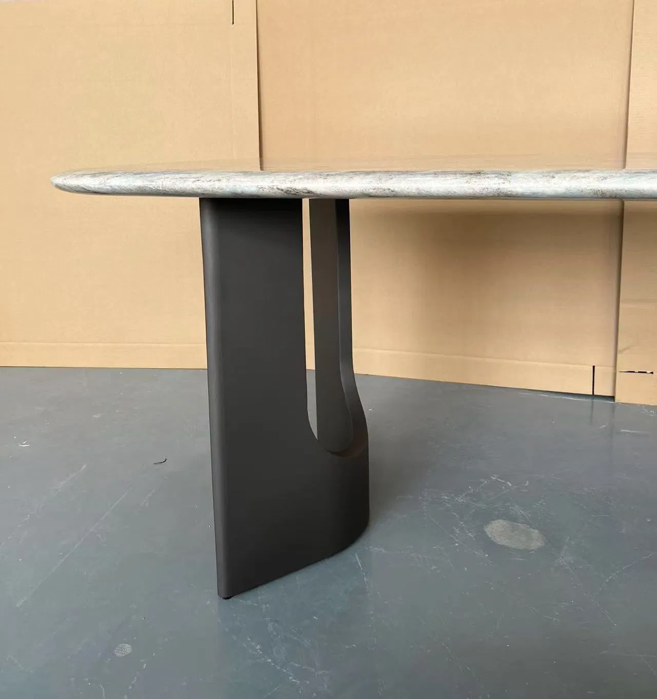 Furniture 012 Modern Dinner Natural Green Marble Home Dining Table