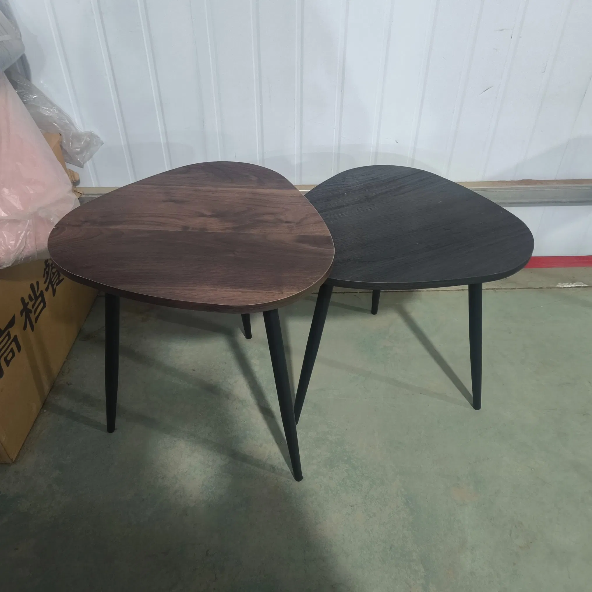 Solid Wooden Round Smart Coffee Tables Set of 3 Modern Small Center Sofa Side Table Tea End Table for Living Room