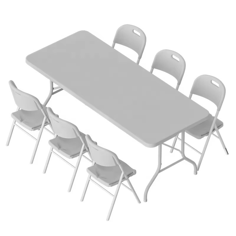 Morden Style 6FT Multi-Purpose Plastic Folding Table for Dining and Picnic Indoor and Outdoor Use