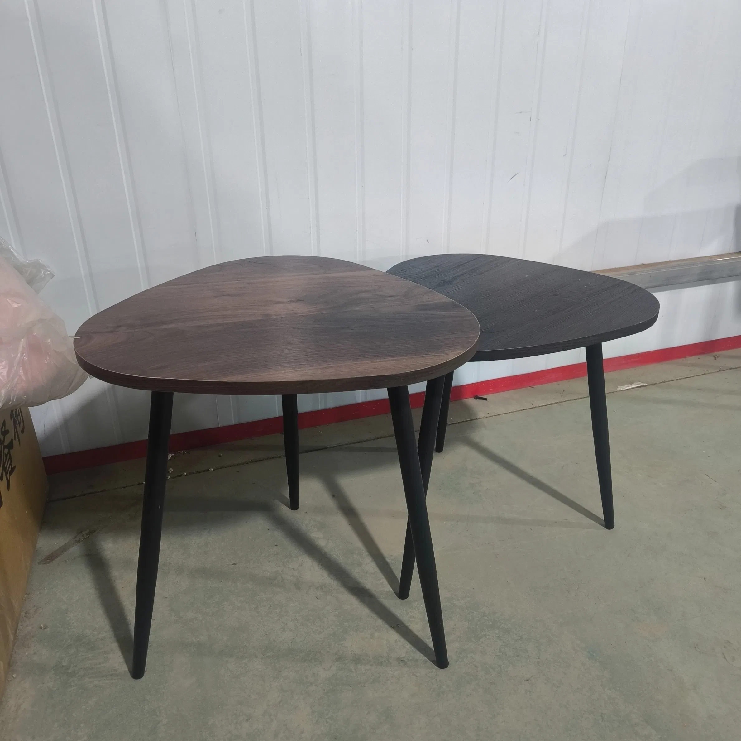 Solid Wooden Round Smart Coffee Tables Set of 3 Modern Small Center Sofa Side Table Tea End Table for Living Room