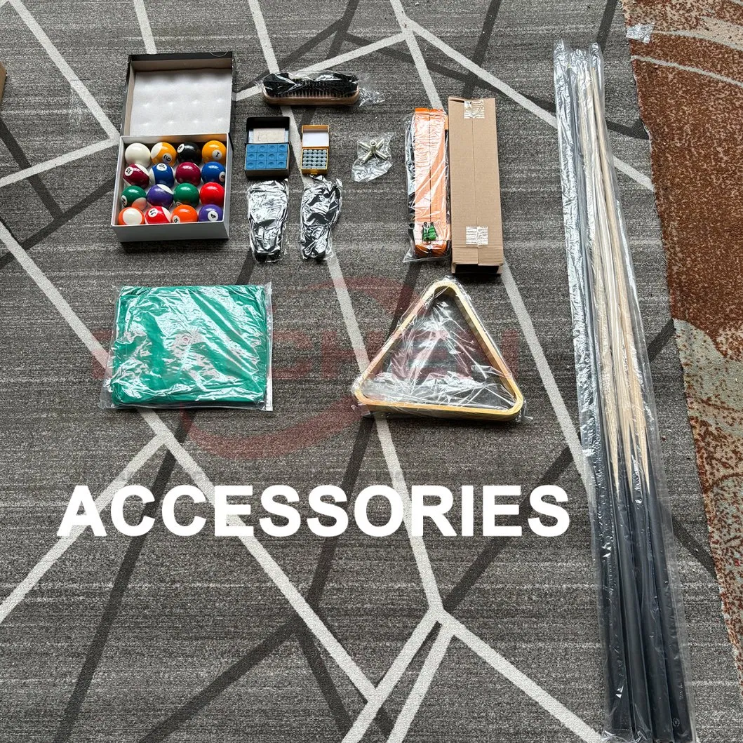 Customized Household Articles, Dining Pool Billiard Tables 9FT 8FT 7FT Size Solid Wood and Slate for Living Room