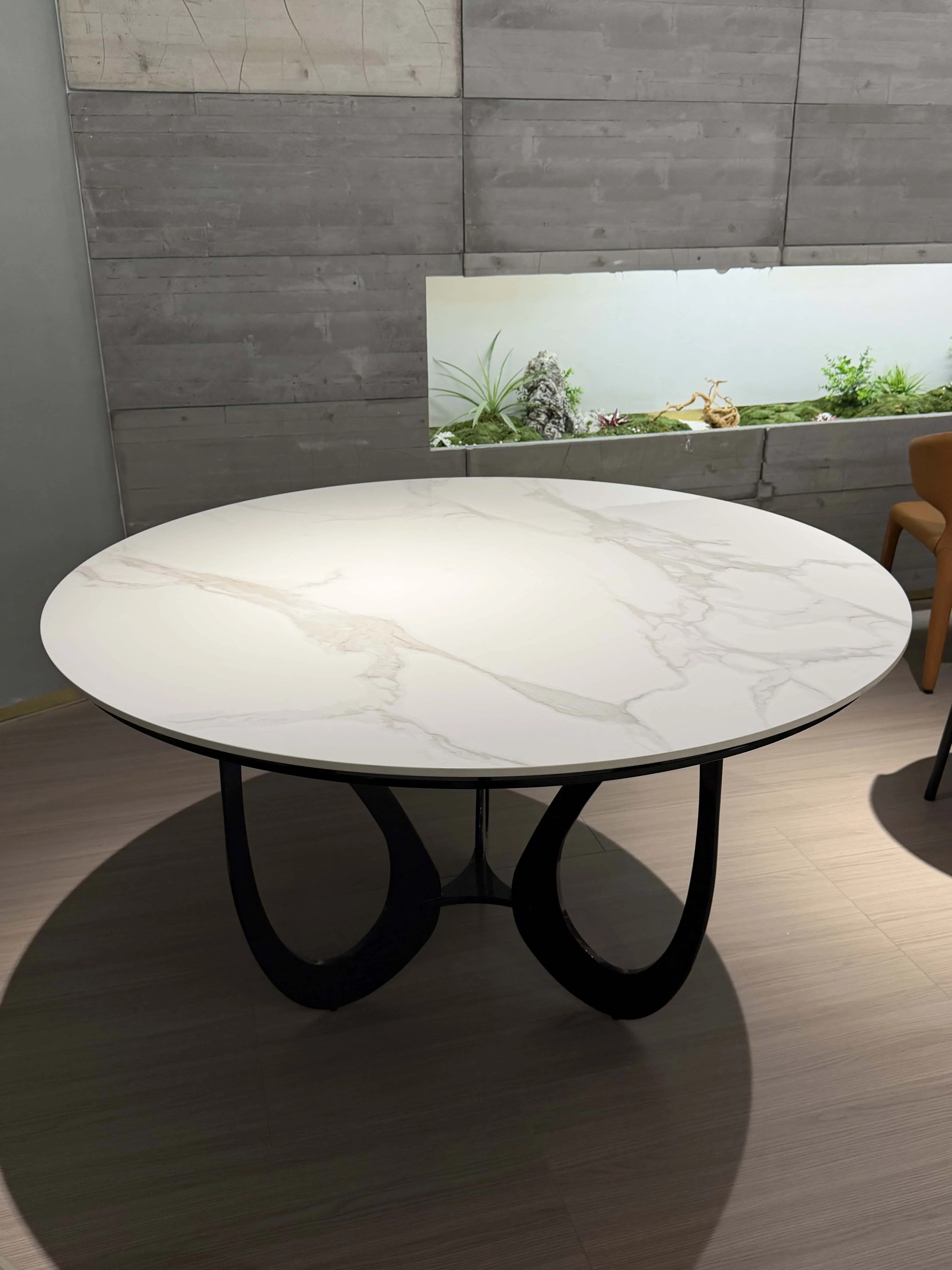 Luxury Modern Marble Dining Table Set Minimalist Kitchen Round Extendable Table with Chairs for Home