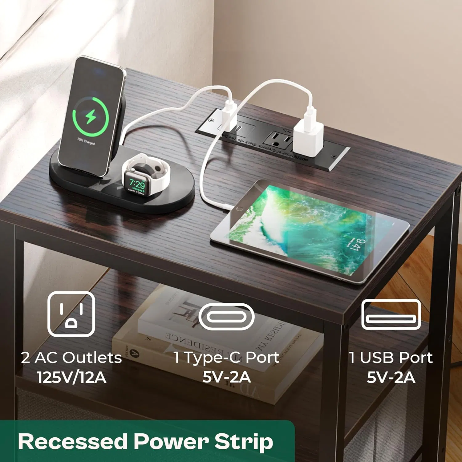 Hot Sale Factory Wholesale Modern Country Nightstand Bedside Table