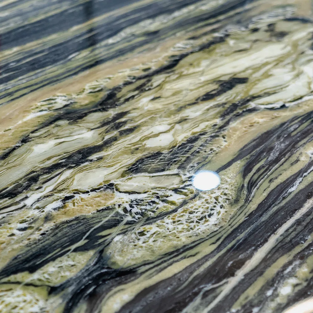 Modern Artist Stone Slate Dining Table Extendable Dining Room Space-Saving Dining Table and Chair Set