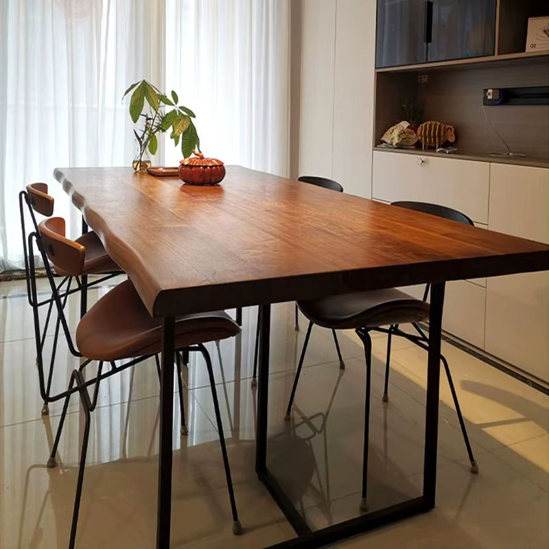 High Quanlity and Modern New MDF Toptable and Wooden Legs Dining Table
