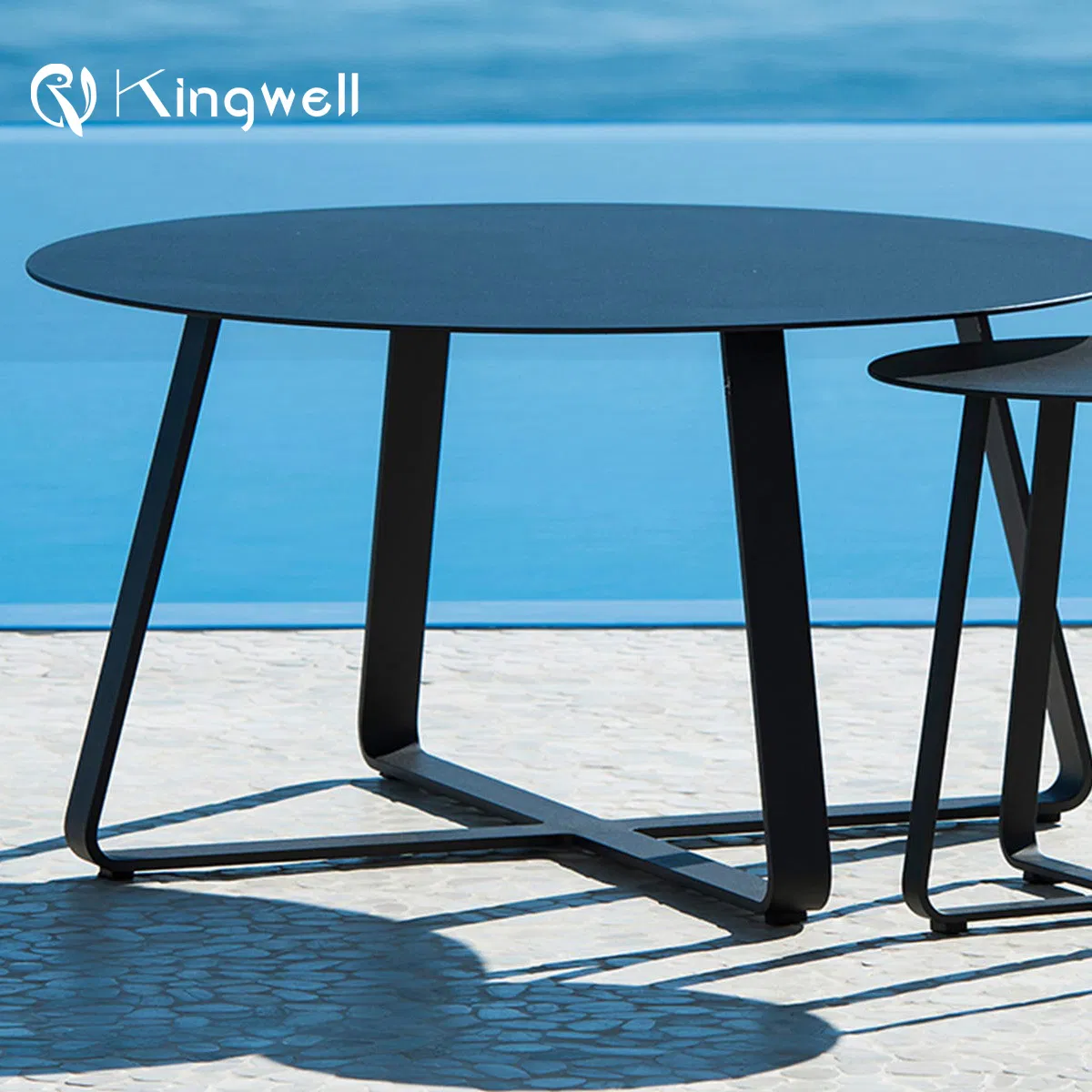 Simple Design Outdoor Aluminum Patio Coffee Side Table Outdoor Table for Cafe