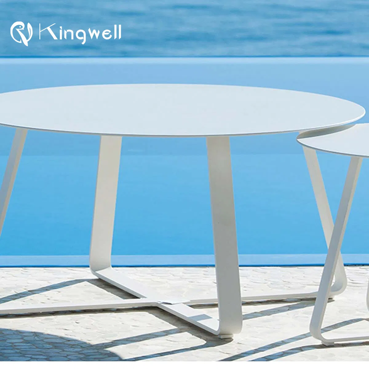 Simple Design Outdoor Aluminum Patio Coffee Side Table Outdoor Table for Cafe