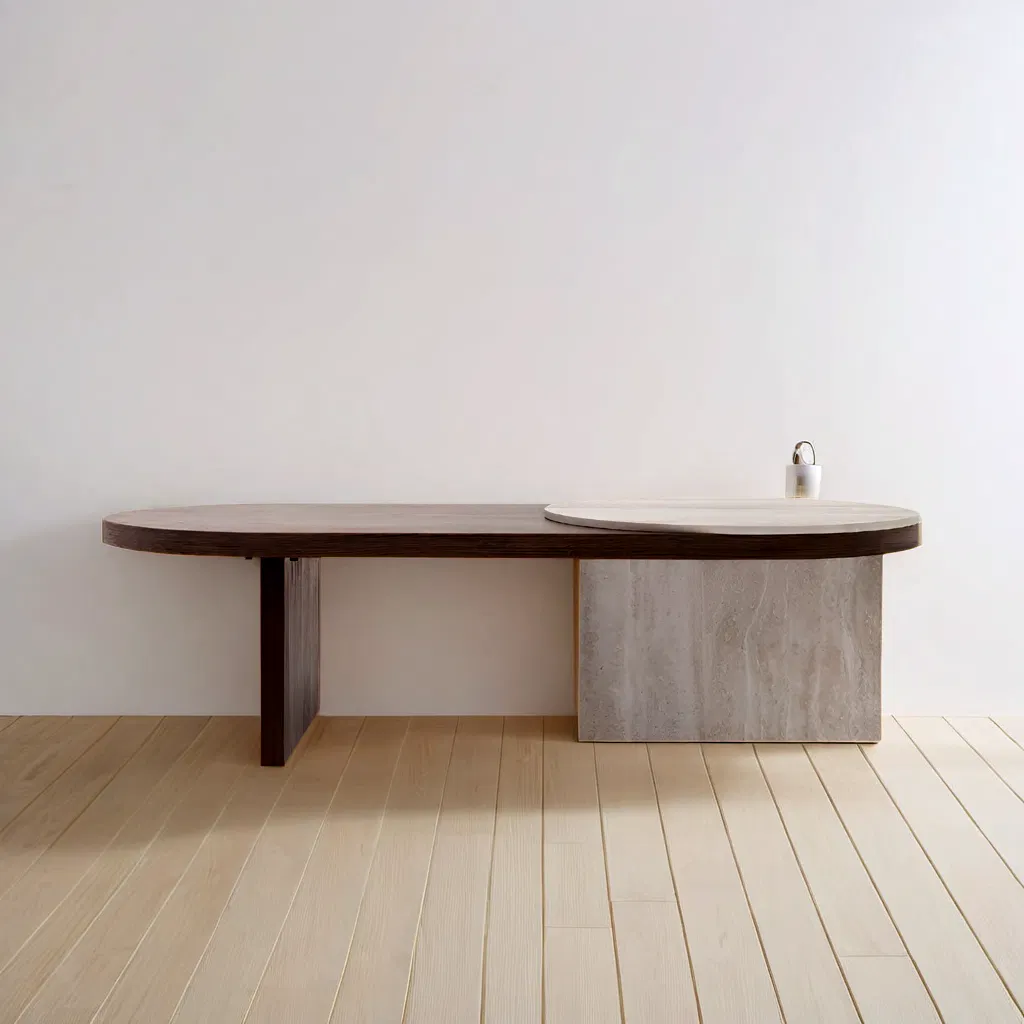 Industrial Metal Frame Tempered Glass Top for Living Room Coffee Table