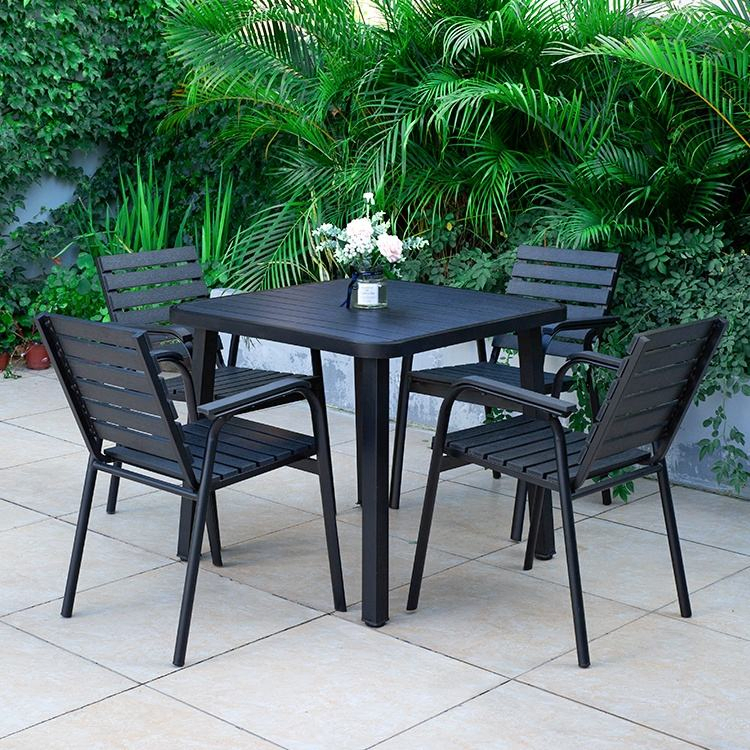 Wholesale Low Price Outdoor Garden Furniture Outdoor Side Plastic Wood Patio Coffee Table