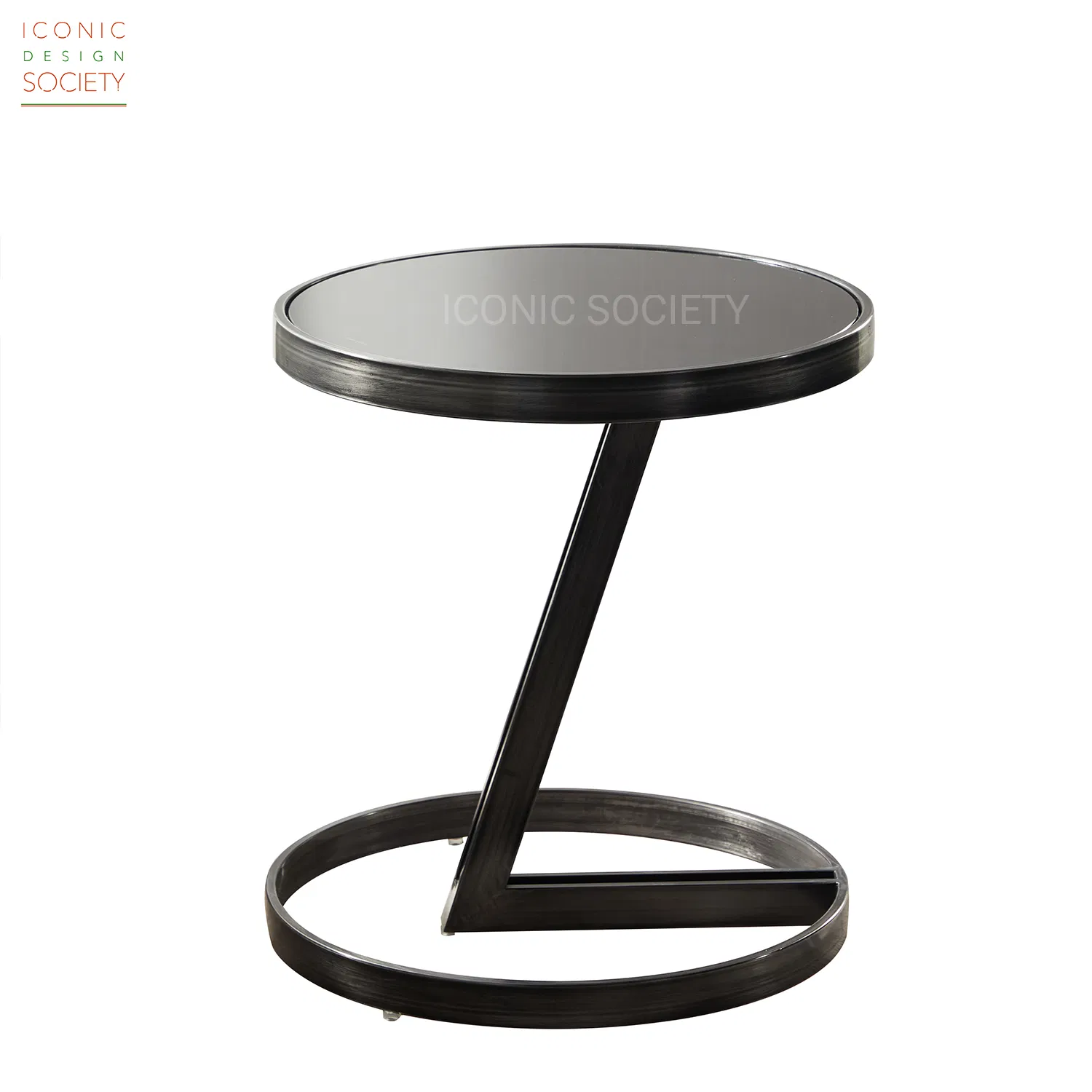 Modern Living Room Furniture Office Hotel Home Furniture Sitting Room Side Table Industrial Metal Iron Glass Coffee Table