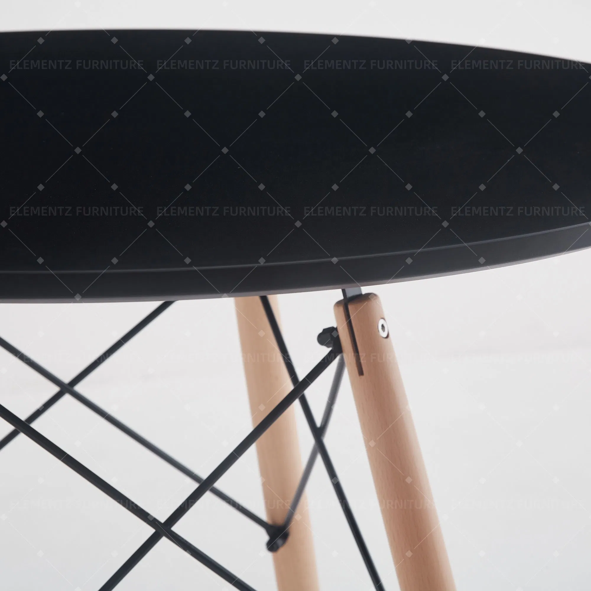 Pet-Friendly Rustproof Round Extendable Silent Corner Anti-Bump Folding Dining Table