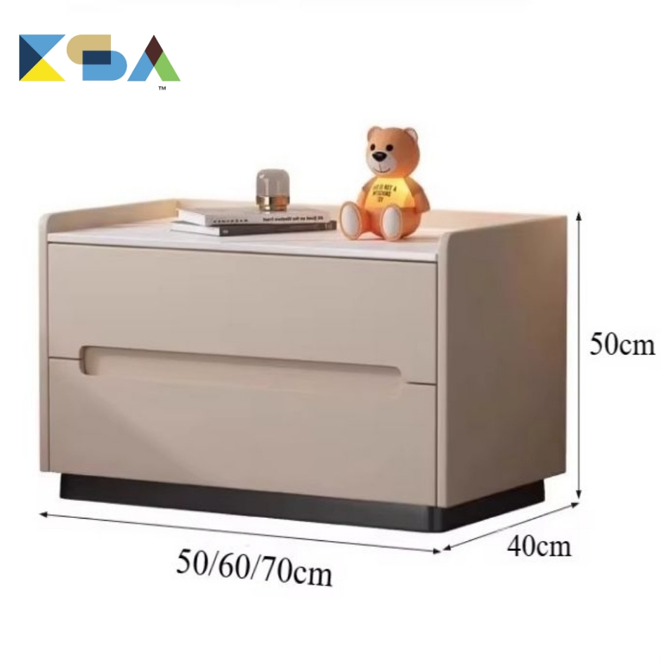 Factory Luxury Modern Nightstand Bedside Table Rock Slab Bedside Table with Golden Feet Nightstand for Bedroom