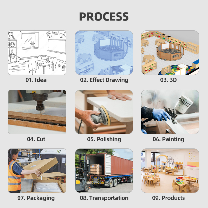 High-End Wooden Kindergarten Children's Tables and Chairs Set Early Learning Table Wooden Drawing and Writing Table