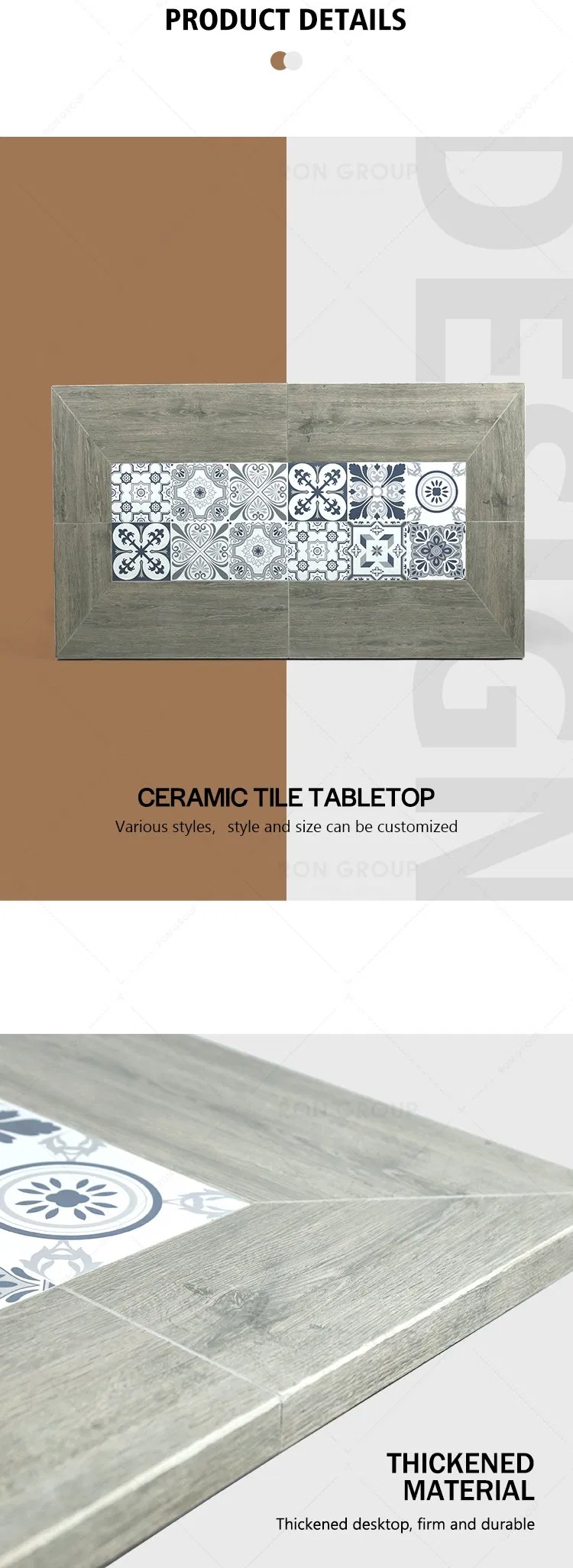 Ceramic Dining Table Detail 2
