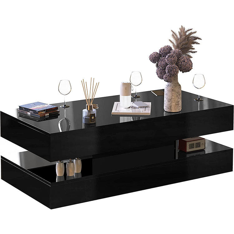 Modern Lift-Top Coffee Table -Wooden Multi-Functional Center Table
