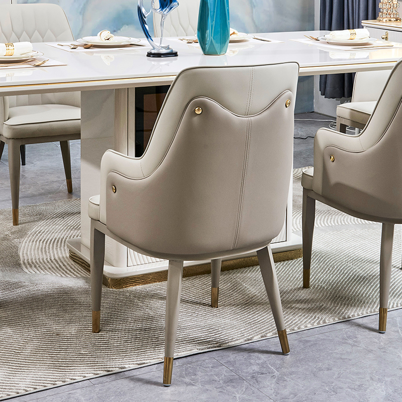 Modern Wood Luxury Dinning Room Dinner Table Set 6 Seater Chair Home Furniture Storage Wooden Dining Table