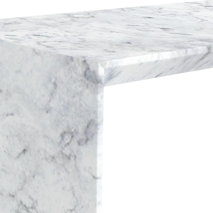 Modern Luxury Hallway Italian White Marble Console Table