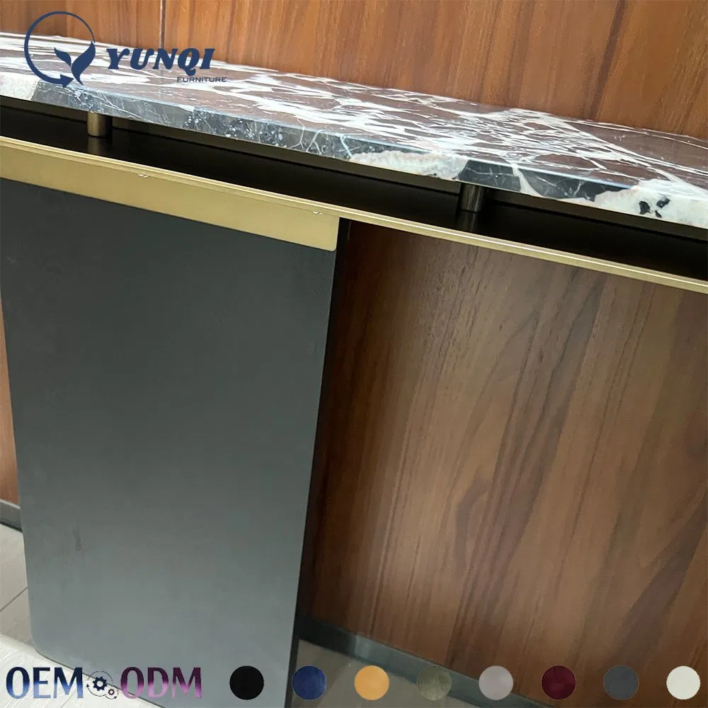 High-Quality Minimalist Design Custom-Made Modern Luxury Marble Fireplace Shelf-Style Console Tables Suitable for Corridors