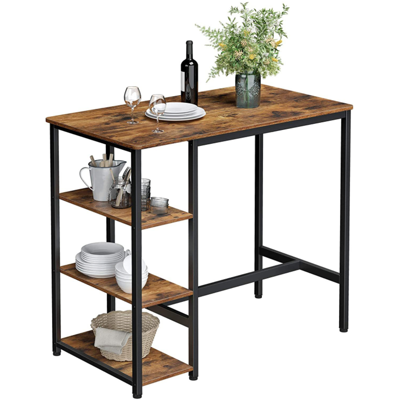 American Industrial Style Easy to Assemble Coffee Shop Bar Table 0322