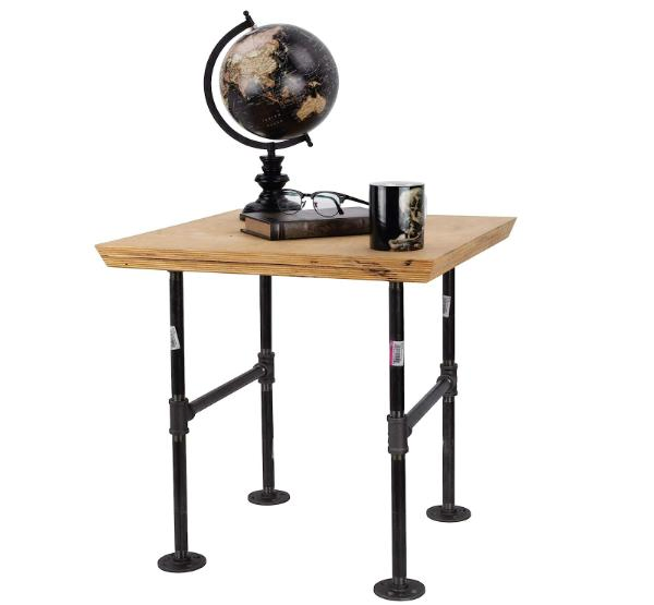 Industrial Table Leg Set Black Painted Malleable Iron Pipes Vintage Furniture Tables Used for Coffee Office and End Table Legs