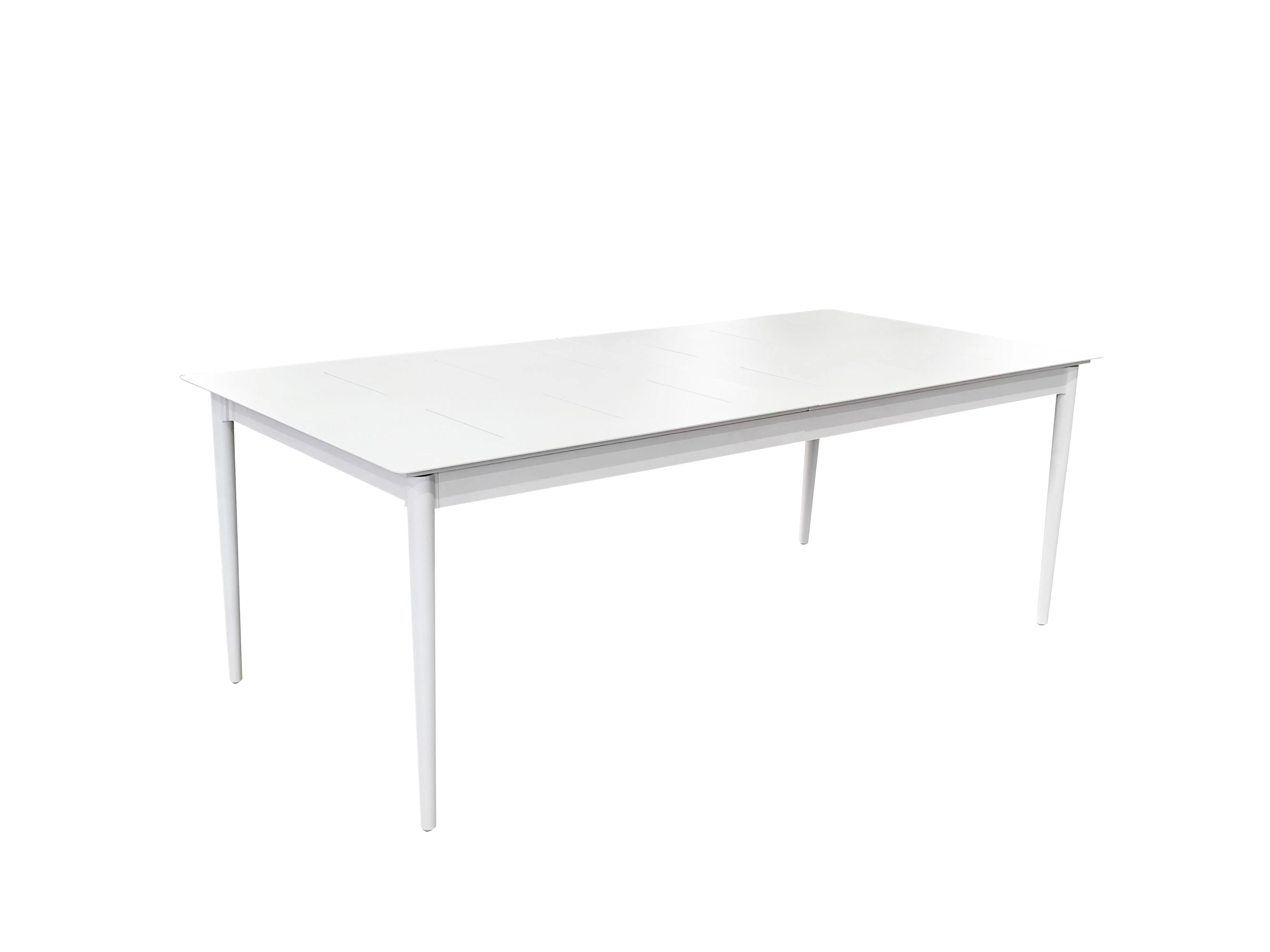 2025 Best-Selling Modern Rectangular Aluminum Extendable Dining Table