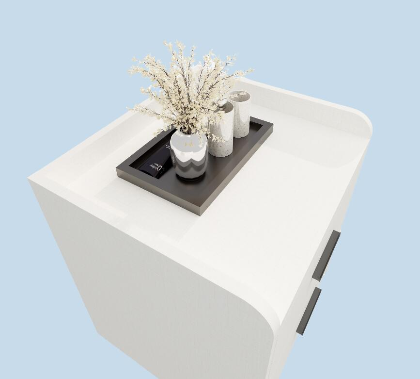Modern Minimalist Small Bedside Table, Simple Storage Shelf, New Style for Master Bedroom, Bedside Cabinet.