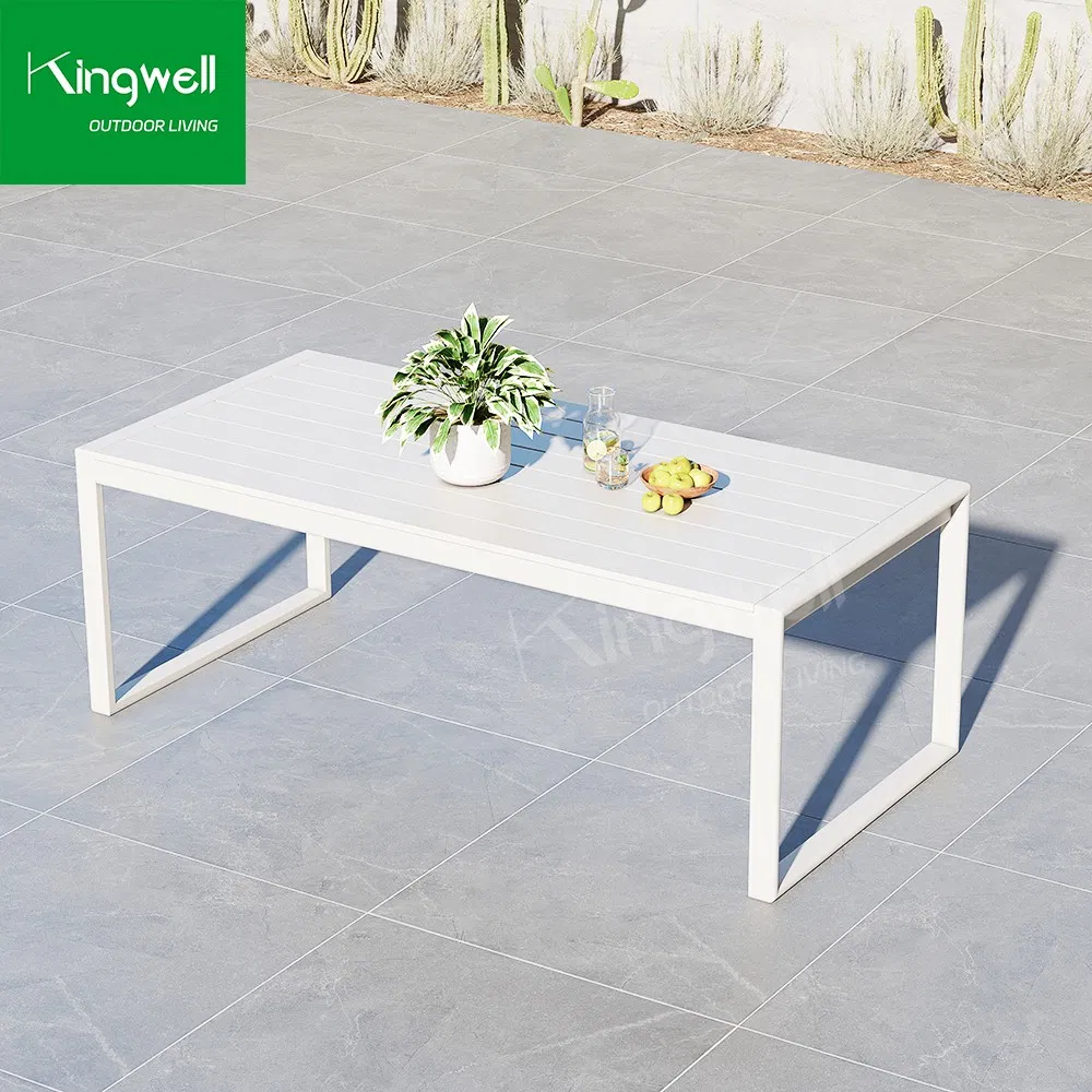 Hot Sale High End Kingwell Patio Luxury Furniture Outdoor Dining Table Set