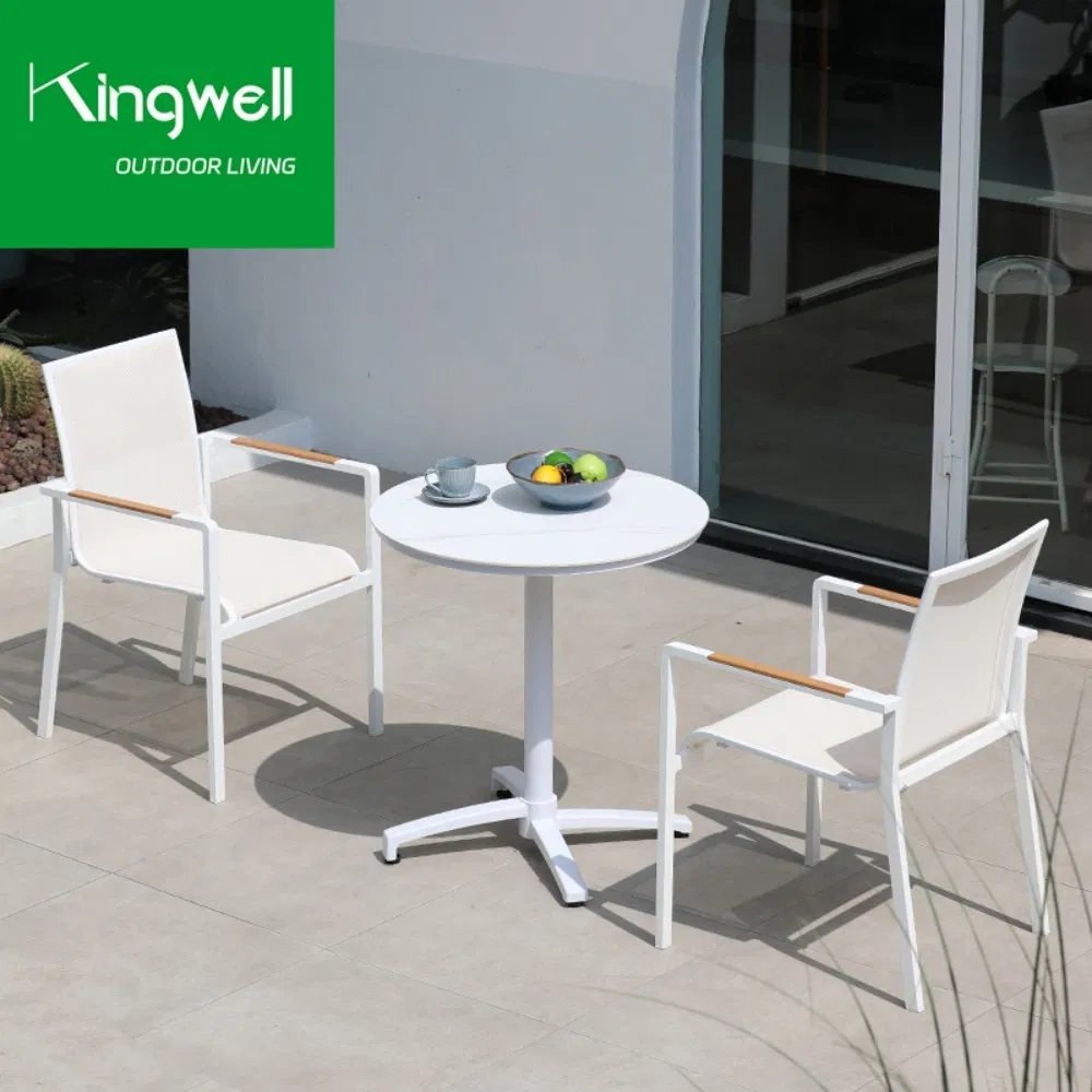 Hot Sale Restaurant Commercial Dining Set Aluminium Furniture Outdoor Garden Table and Chairs
