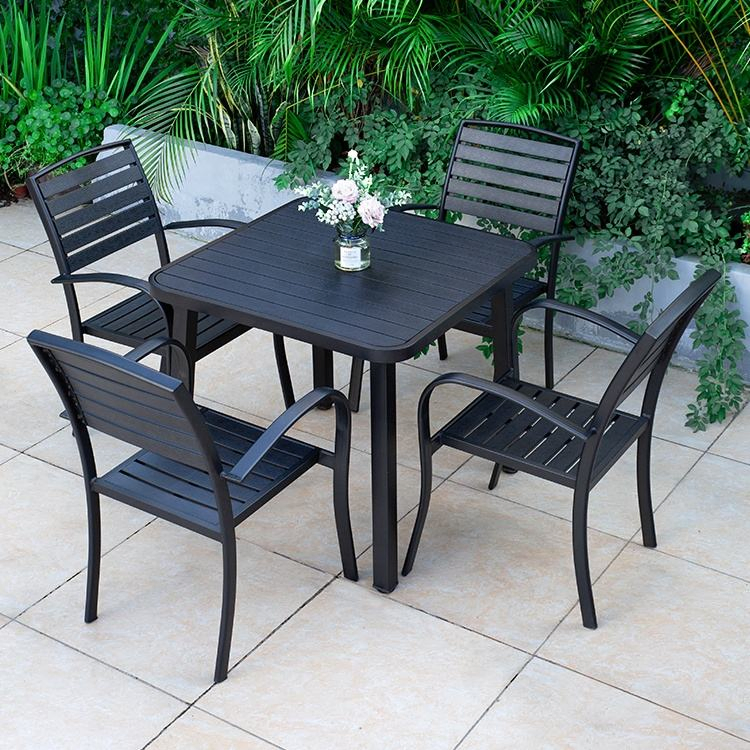 Wholesale Low Price Outdoor Garden Furniture Outdoor Side Plastic Wood Patio Coffee Table