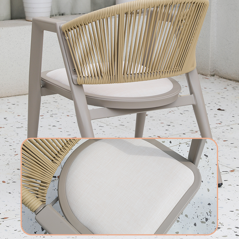 Luxury Modern Rectangle New WPC Composite Wood Outdoor Furniture Set Patio Dining Table and 8 Seats