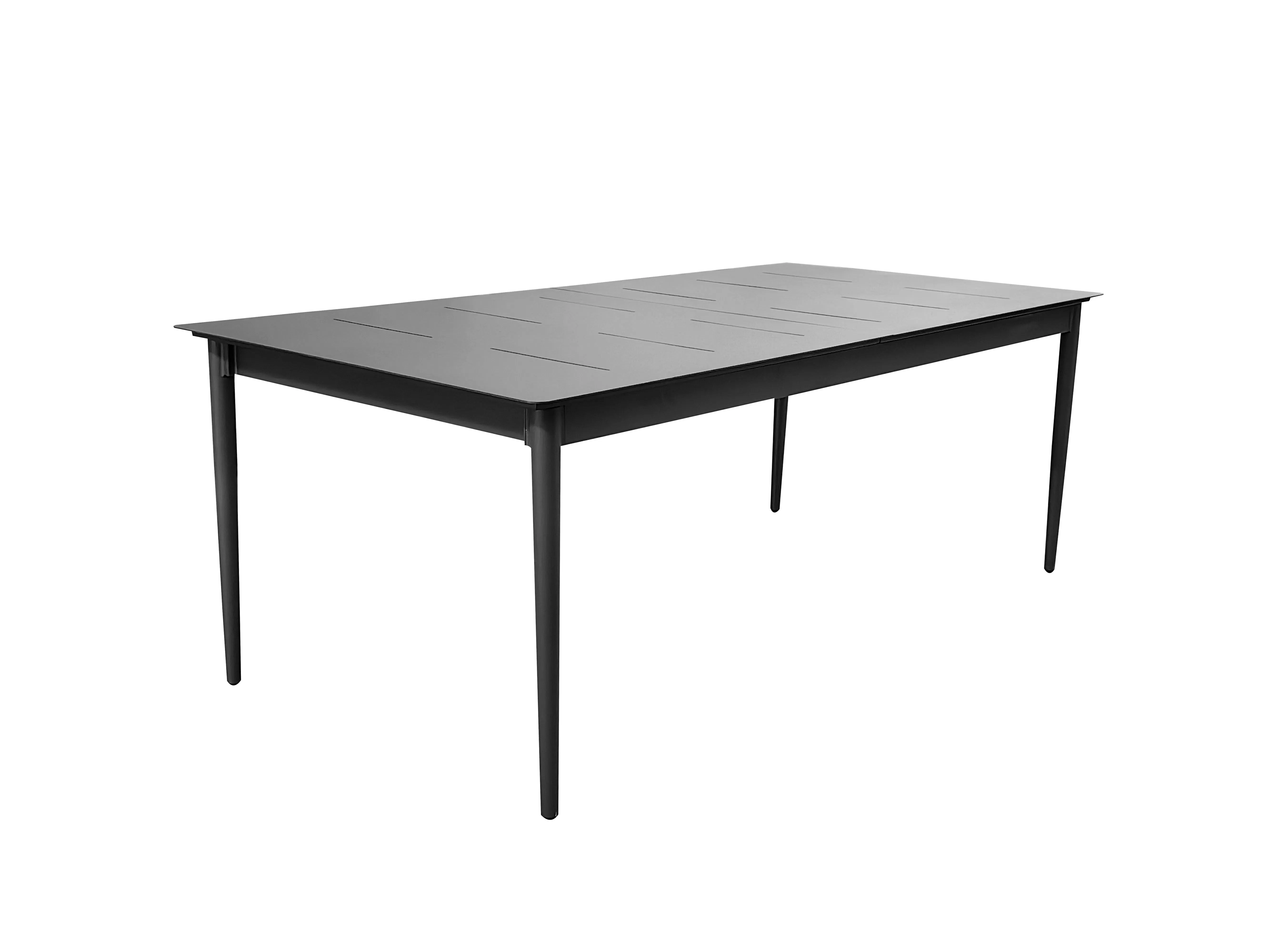 2025 Best-Selling Modern Rectangular Aluminum Extendable Dining Table