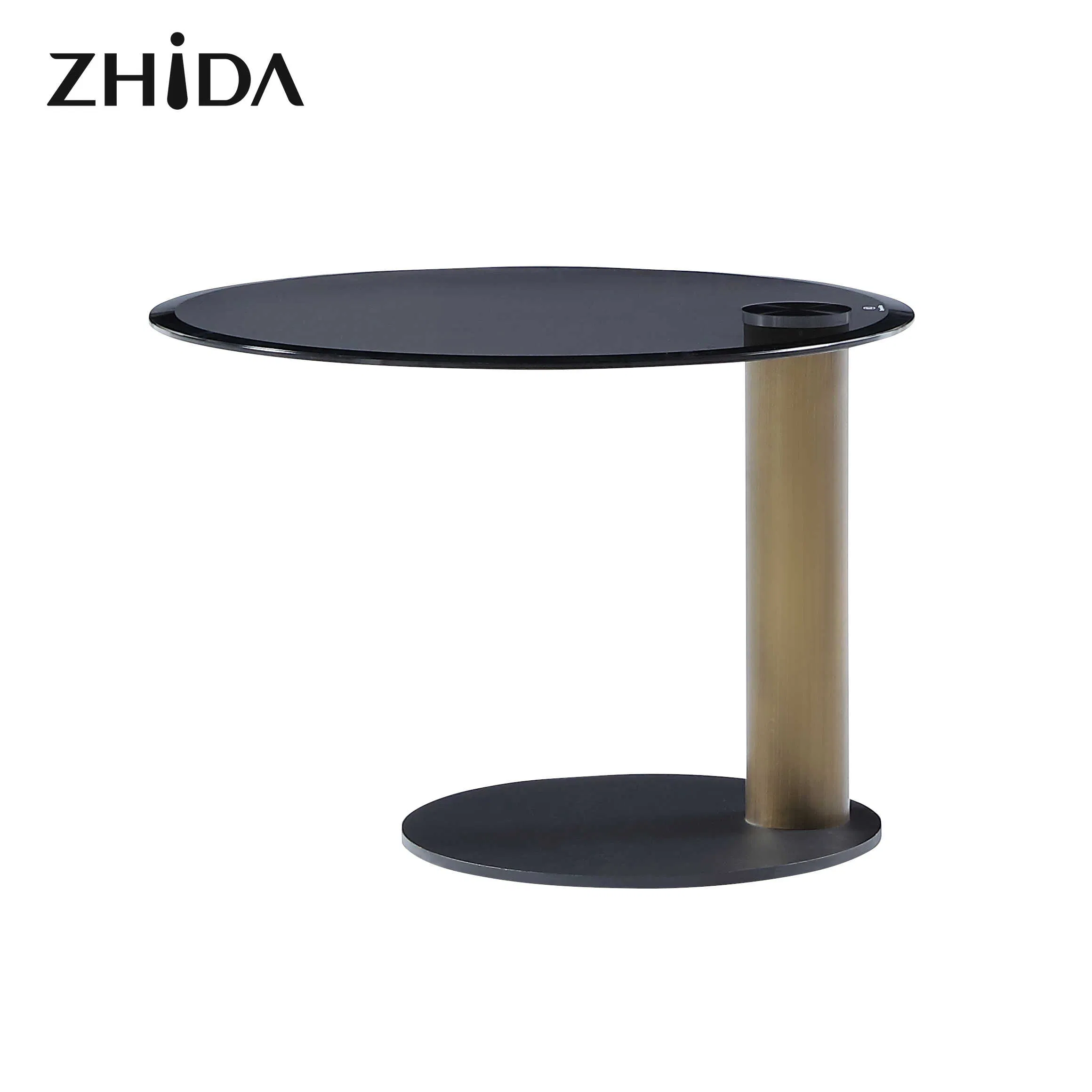 Round Coffee Table Living Room Furniture Waterproof Small Sofa Side Metal Accent Coffee End Tray Table for Sale
