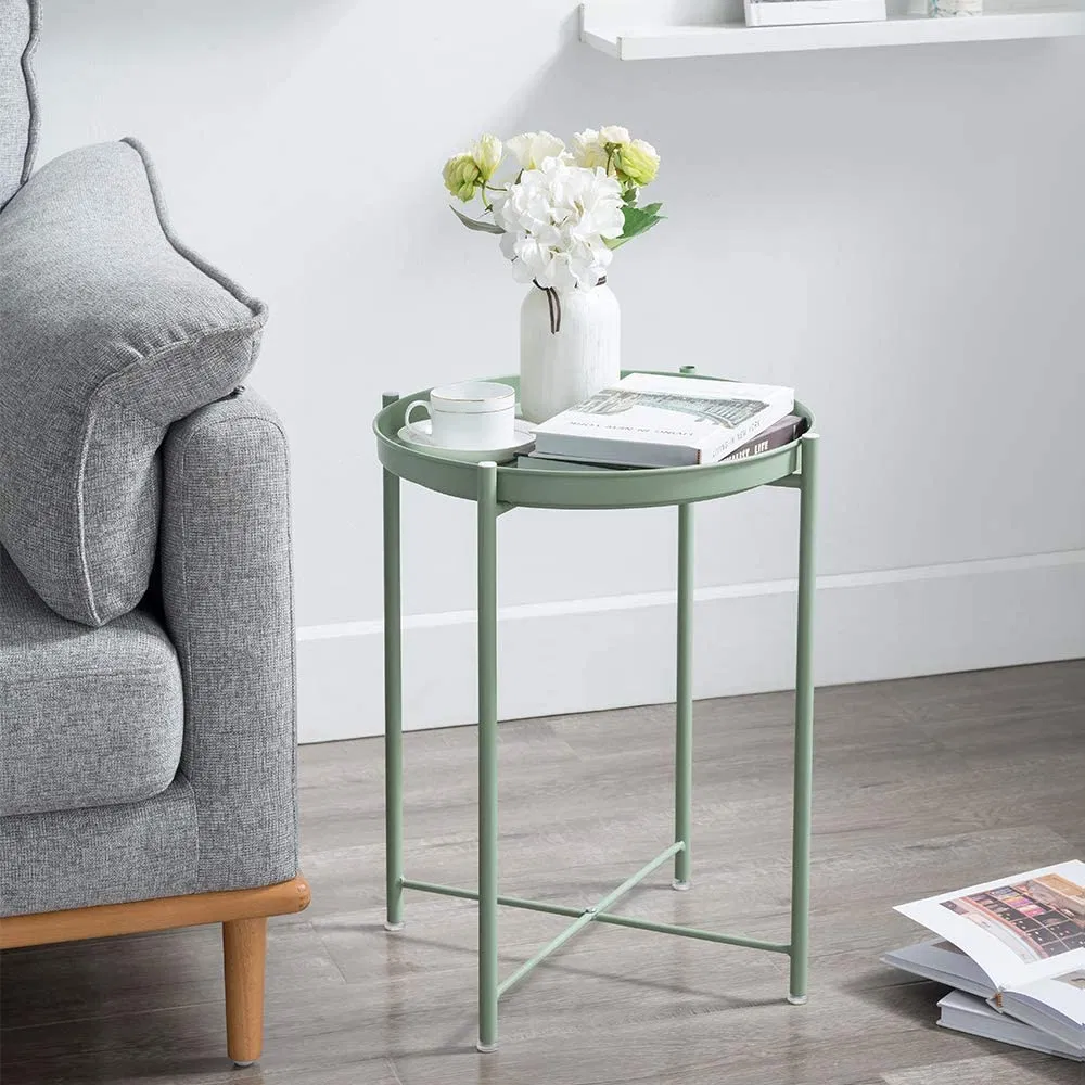 Modern Furniture Outdoor Patio Metal Food Storage Side Garden Coffee Table