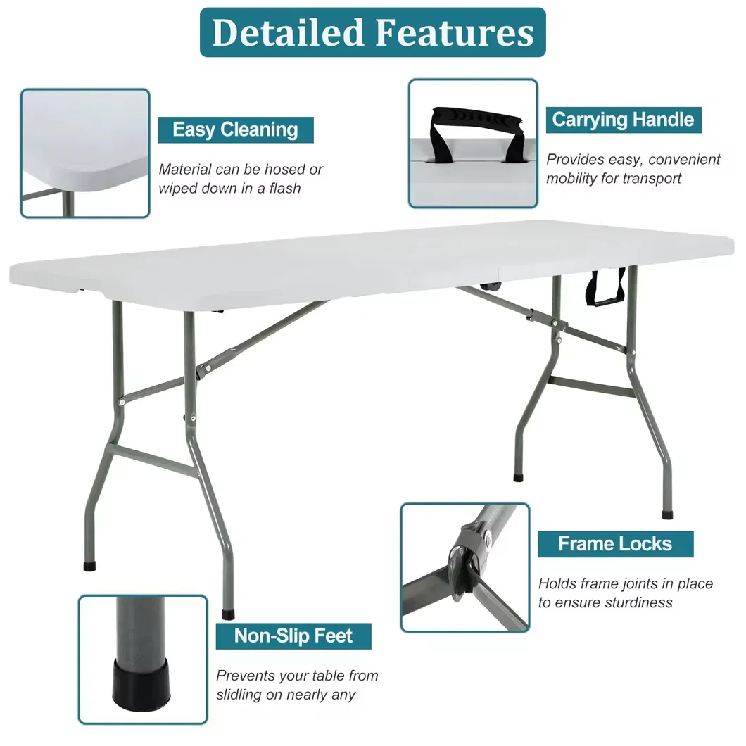 Foldable Table for Outdoor Indoor