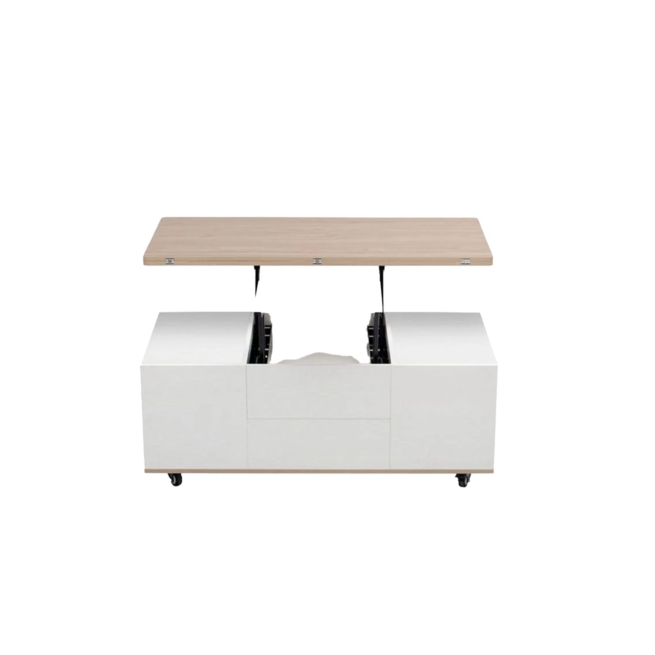 Coffee Table with Lift Top Wooden High Gloss Multifunctional Marble Luxury Extendable MDF Mechanism Transformer
