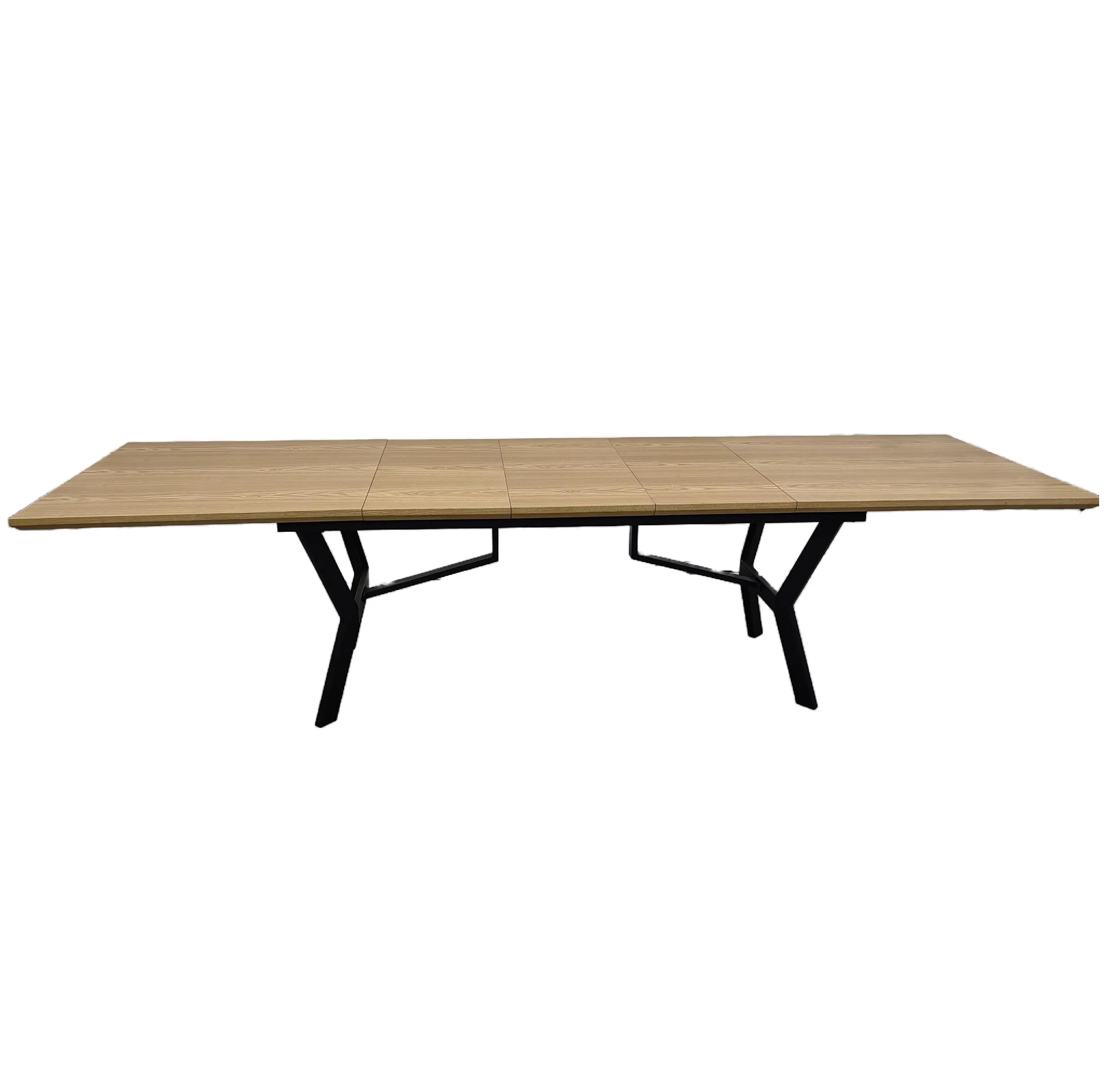 Dining Room 6 Seater Dining Table Set MDF Top Extendable Dining Table