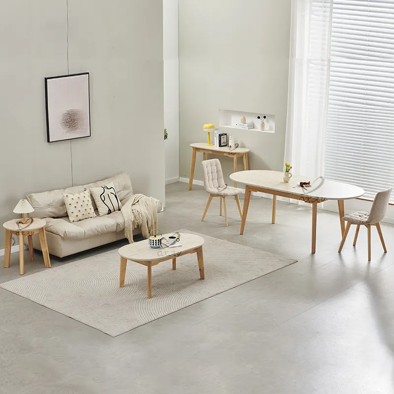 Rectangle Dining Table Chair Set 6 Seater