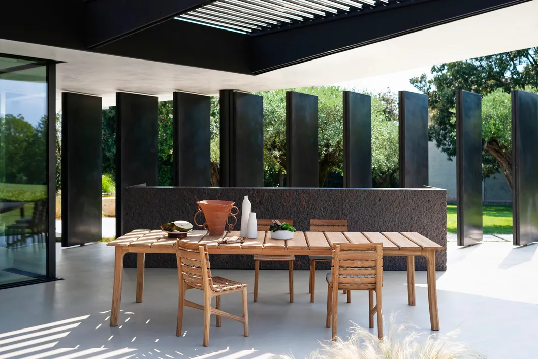 Teak Dining Table View 1