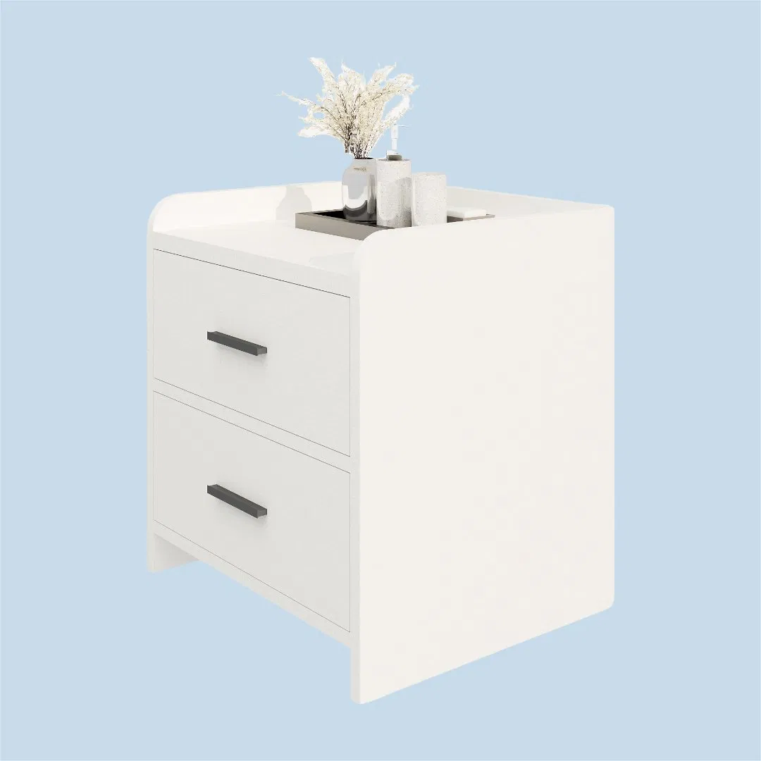 Modern Minimalist Small Bedside Table, Simple Storage Shelf, New Style for Master Bedroom, Bedside Cabinet.