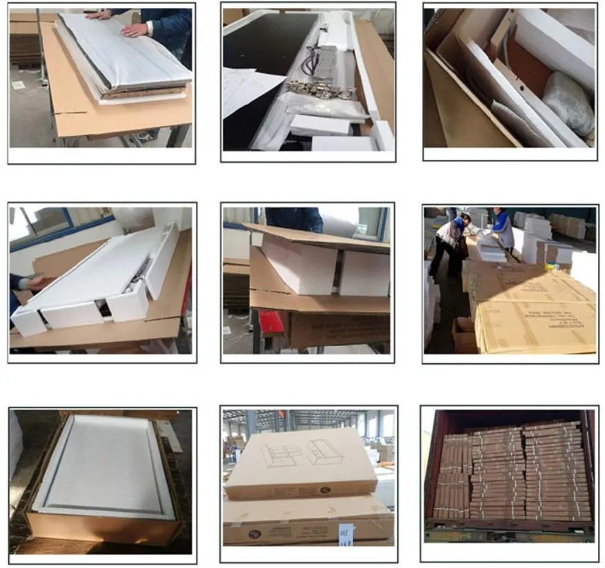 Packaging details for coffee table