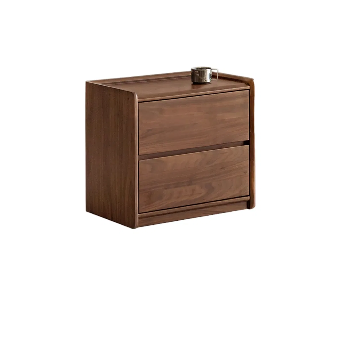 Classic Durable Solid North American Black Walnut Family Bedroom Bedside Table