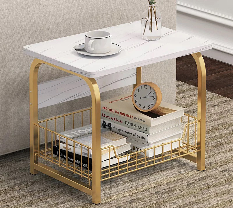 Modern New Style Home Living Room Furniture Wooden Metal Console Coffee Table