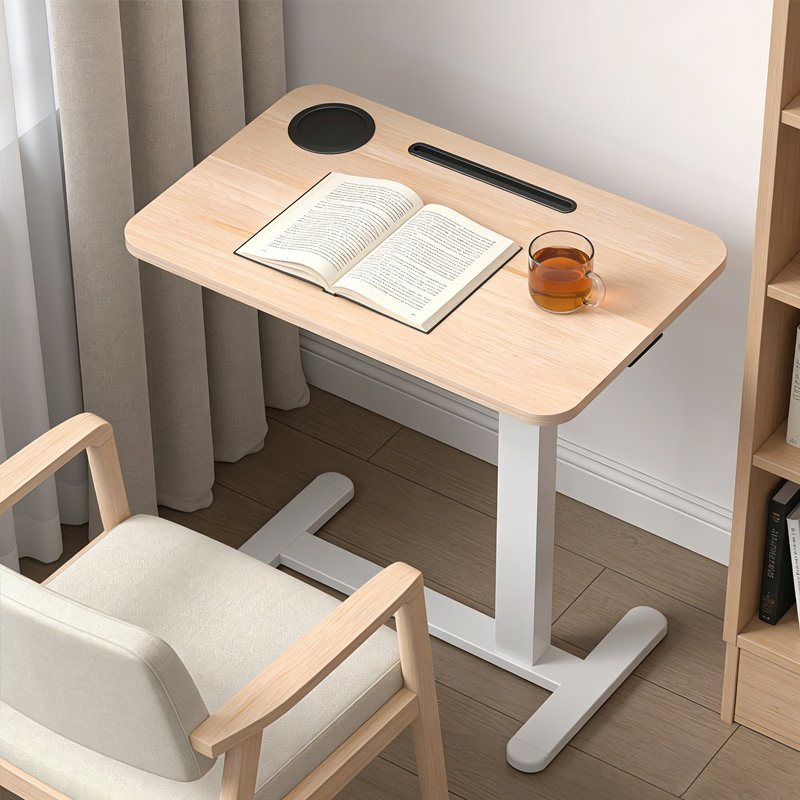 Hz Hospital Bedside Tables Medical Equipments Bed ABS Material Height Adjustable Patient Food Table